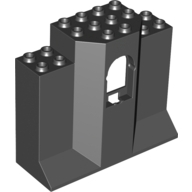 Lego panel 3x8x6 s oknem, černá (4261393)